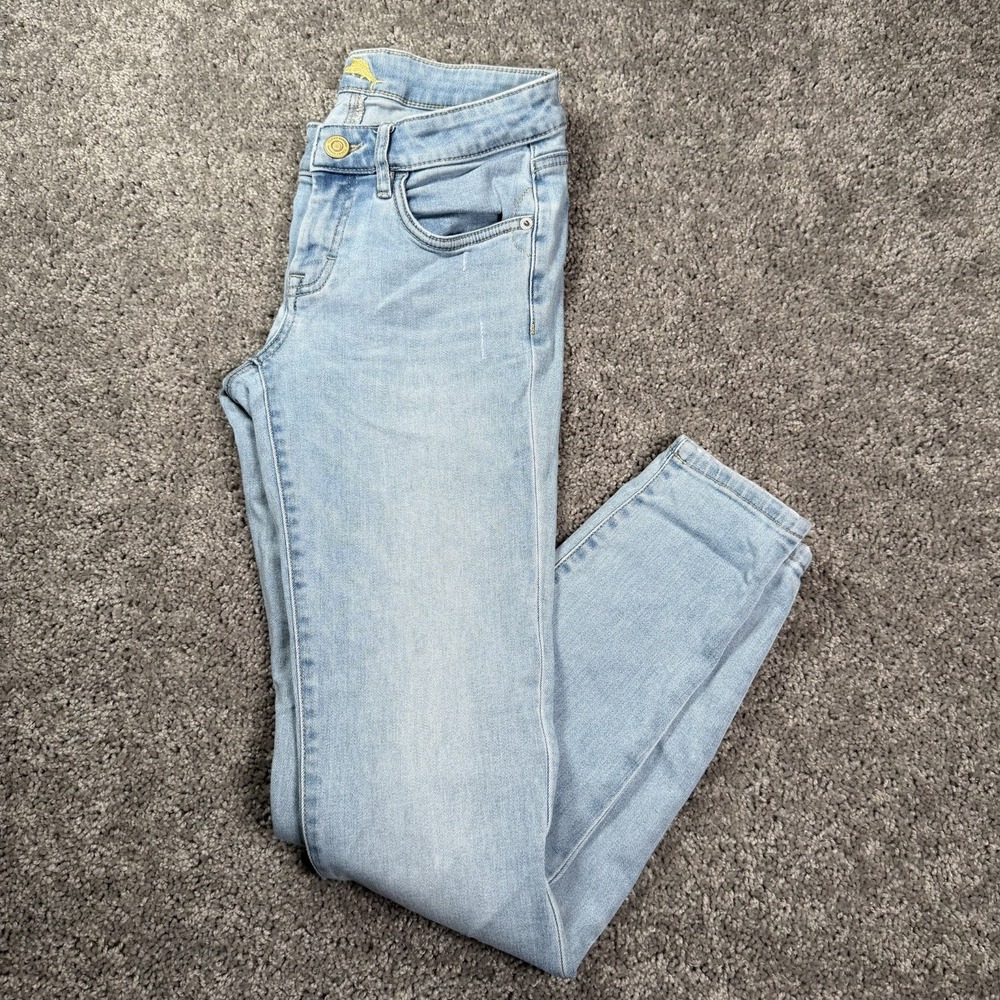 Tommy Bahama Jeans Womens Size 27x31 Blue Light Wash Denim Skinny Leg w Pockets